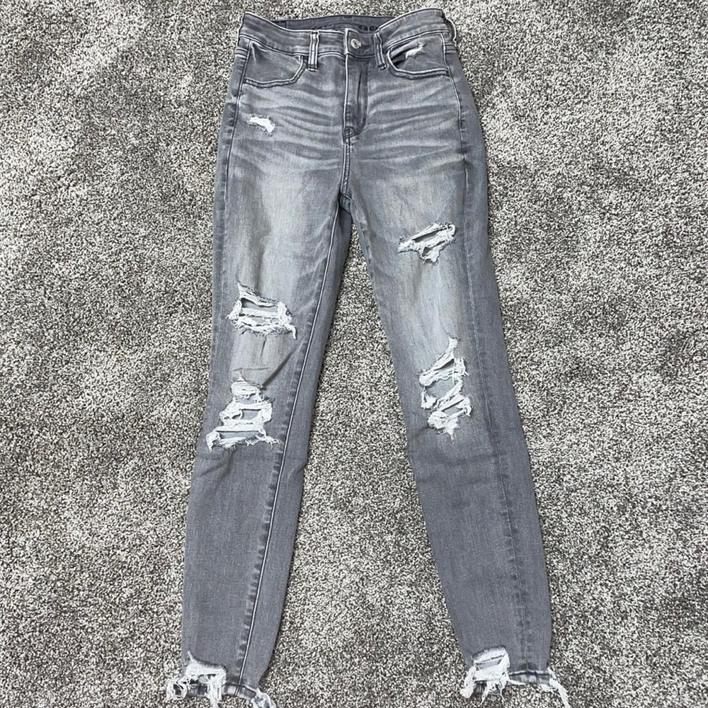 Grey American eagle jeans